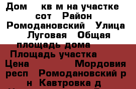 Дом 45 кв.м на участке 25 сот › Район ­ Ромодановский › Улица ­ Луговая › Общая площадь дома ­ 45 › Площадь участка ­ 25 › Цена ­ 900 000 - Мордовия респ., Ромодановский р-н, Кавтровка д. Недвижимость » Дома, коттеджи, дачи продажа   